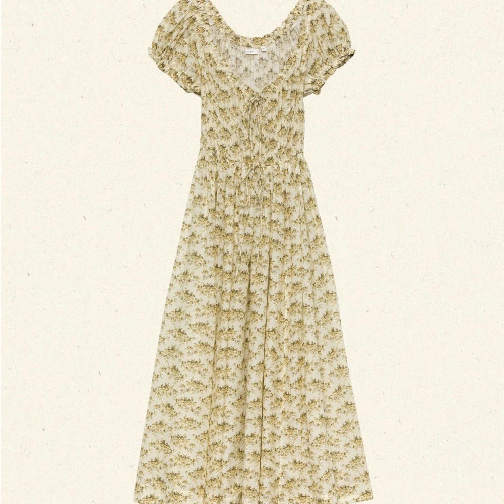 DÔEN Ashlynn Dress in Citron Rosier Floral